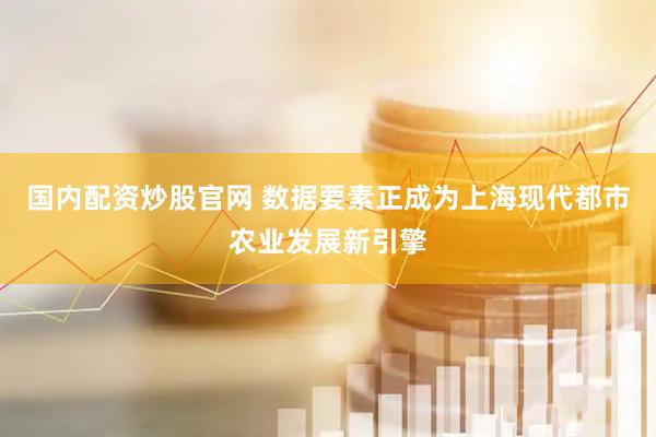 国内配资炒股官网 数据要素正成为上海现代都市农业发展新引擎